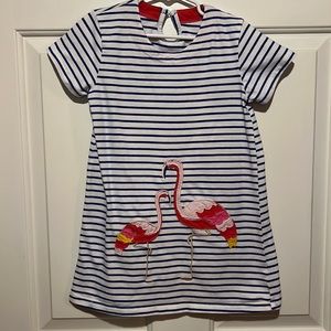 Mini Boden Size 4T flamingo dress Free Shipping